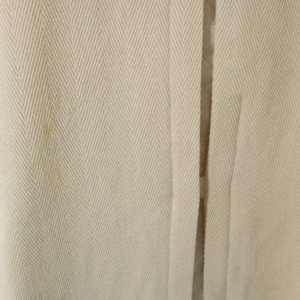 sacai luck サカイラック 日本製 ウールブレンド ダッフルコート 1 アイボリー リアルファー フード レディース