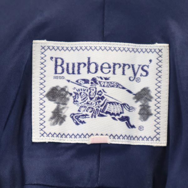 Burberrys バーバリーズ 90s 白タグ ウール チェスターコート 11AR パープル レディース