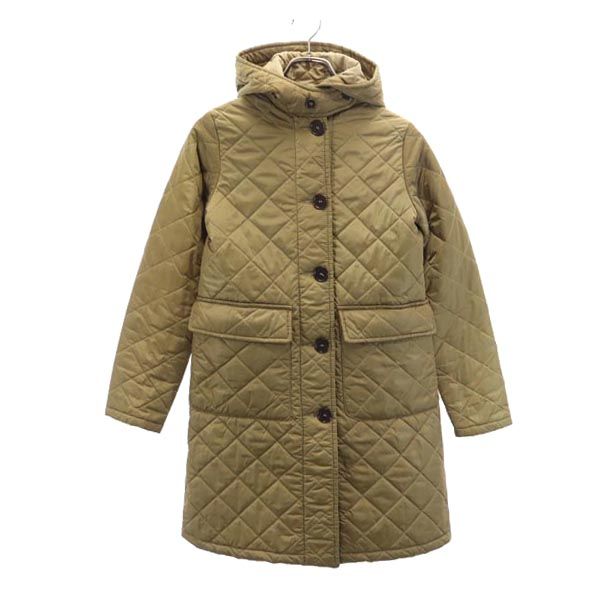 Mackintosh マッキントッシュ キルティングコート 34 キャメル フード レディース