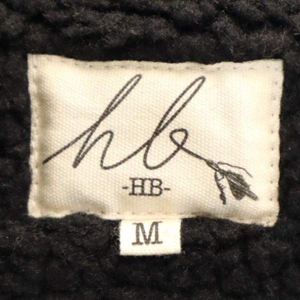 新品 HB エイチビー オルタネイト フーディボア ベスト M 青 紺 デニムクレイジー切替 メンズ