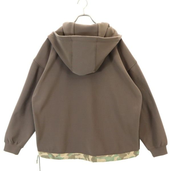 新品 quolt クオルト カモフラ アノラックパーカー L 茶 メンズ