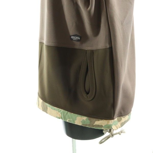 新品 quolt クオルト カモフラ アノラックパーカー L 茶 メンズ