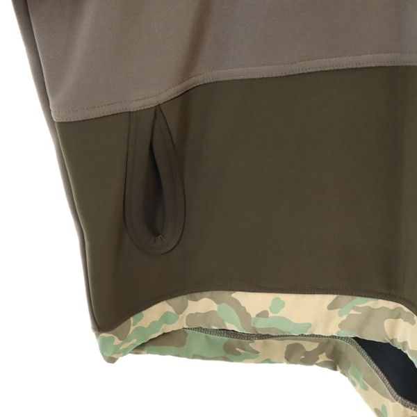 新品 quolt クオルト カモフラ アノラックパーカー L 茶 メンズ