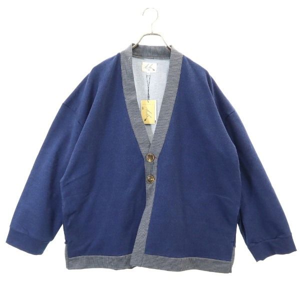 新品 HB エイチビー 長袖 カーディガン XL 青 灰 メンズ