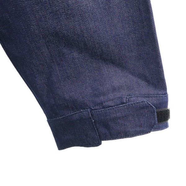 新品 HB エイチビー ビッグフード シルキー デニム モッズコート XL インディゴ ブルー ロングコート デニムジャケット メンズ