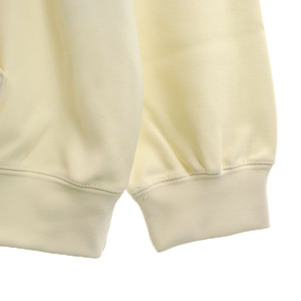 新品 quolt クオルト 長袖 カットソー XL オフホワイト TECK-FLEECE CUTSEW 裏起毛 プルオーバー カンガルーポケット メンズ