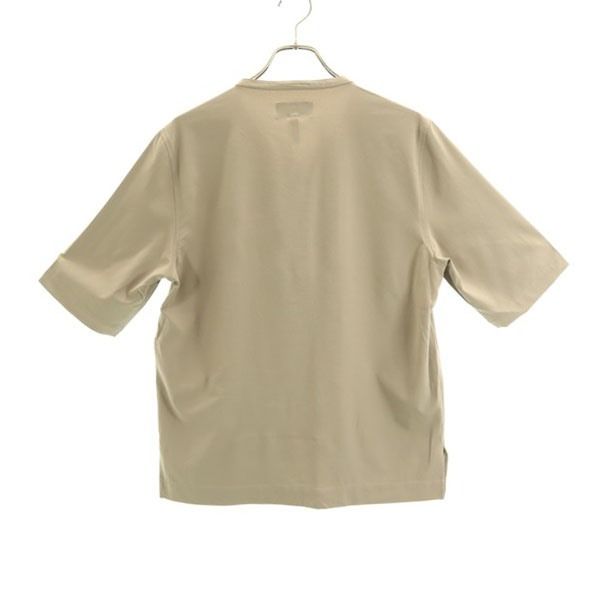 新品 quolt クオルト 半袖 ジップ シャツ M ベージュ HYKE ZIP-SHIRTS メンズ