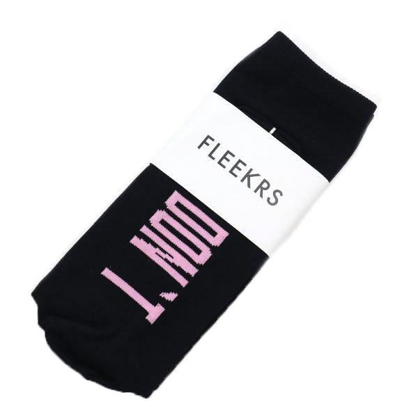 未使用 フリーカーズ 木佐貫まや ソックス 23~25cm ブラック FLEEKRS 靴下 MESSAGE SOCKS DON'T DISTURB 邪魔しないで レディース
