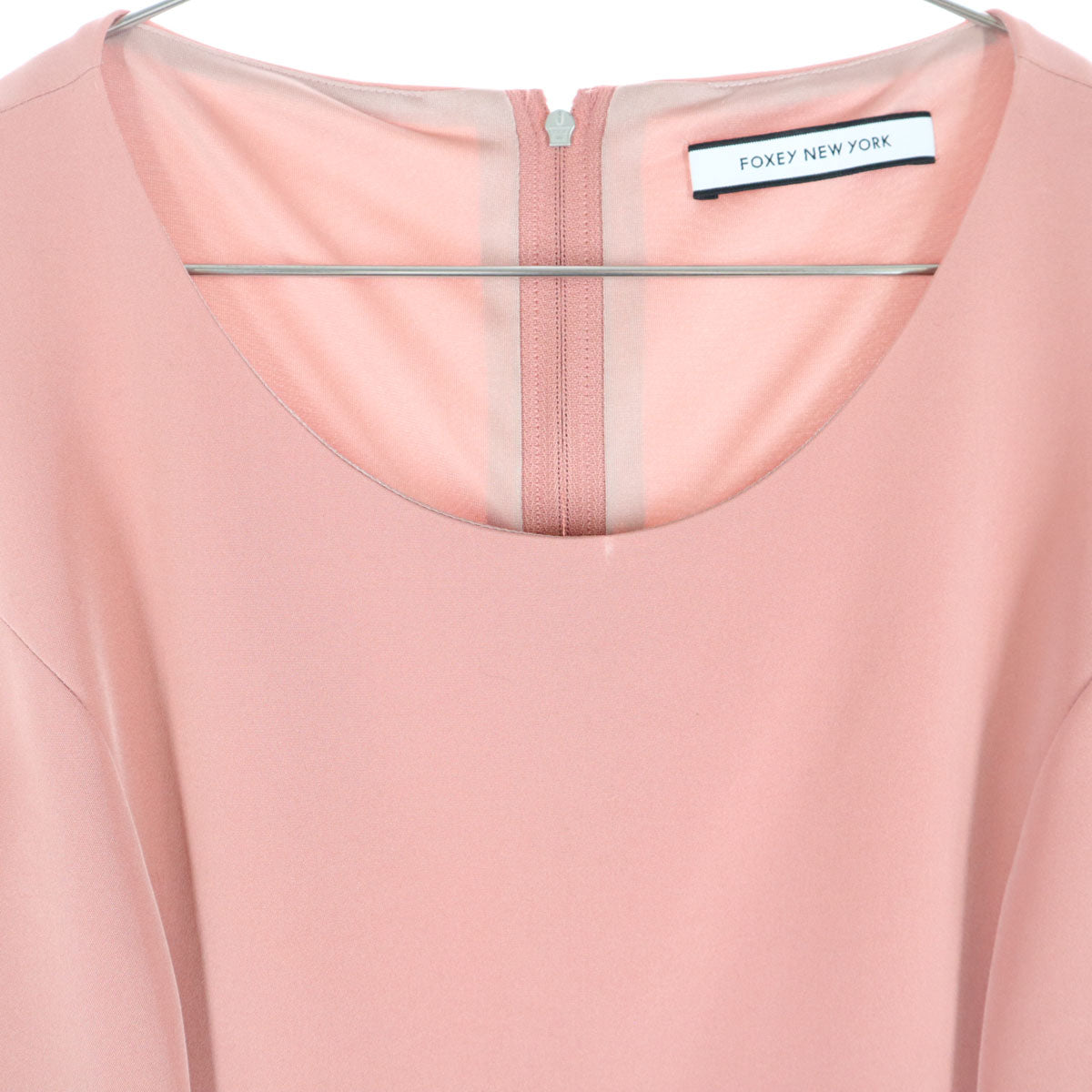 FOXEY NEW YORK フォクシーニューヨーク 日本製 40360-NA0FZ122T ノースリーブ ワンピース 38 ピンク レディース