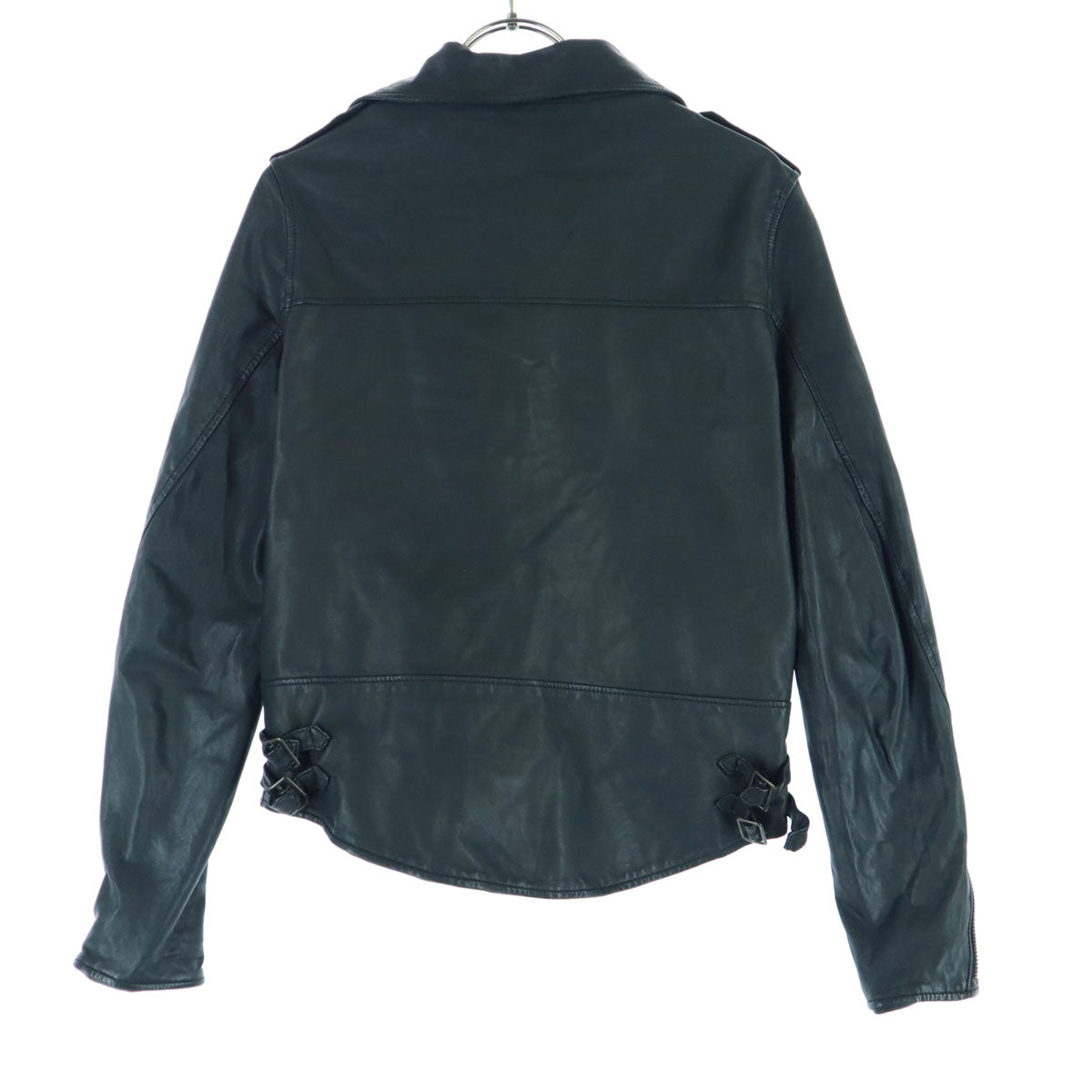 美品 Sisii シシ 日本製 長袖 レザージャケット ブラック メンズ