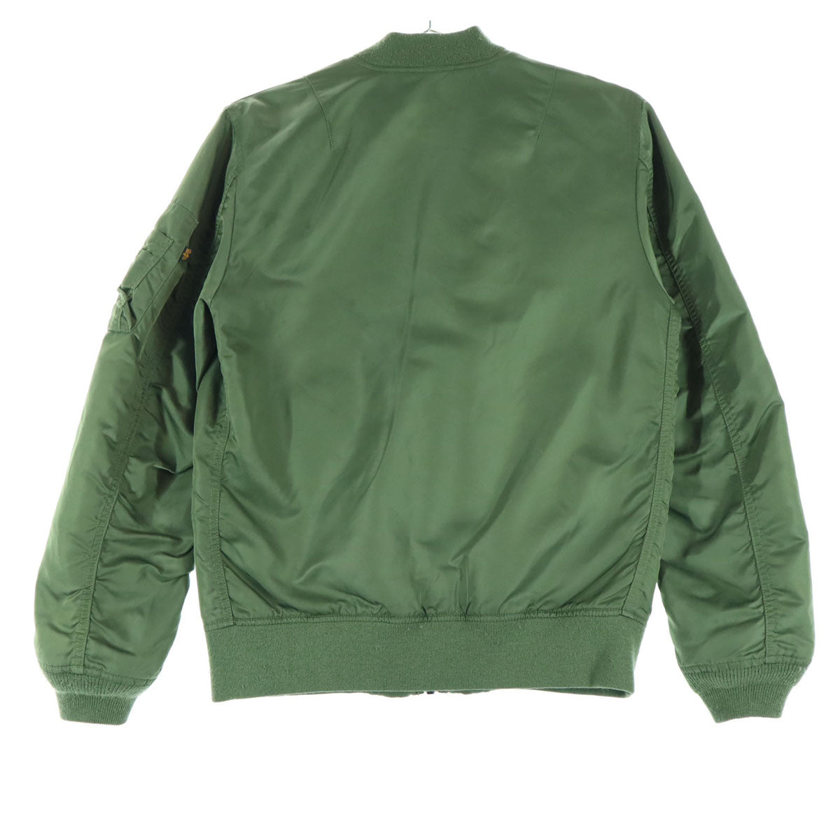 ALPHA INDUSTRIES INC アルファインダストリーズ 迷彩柄 長袖 リバーシブル フライトジャケット S グリーン メンズ