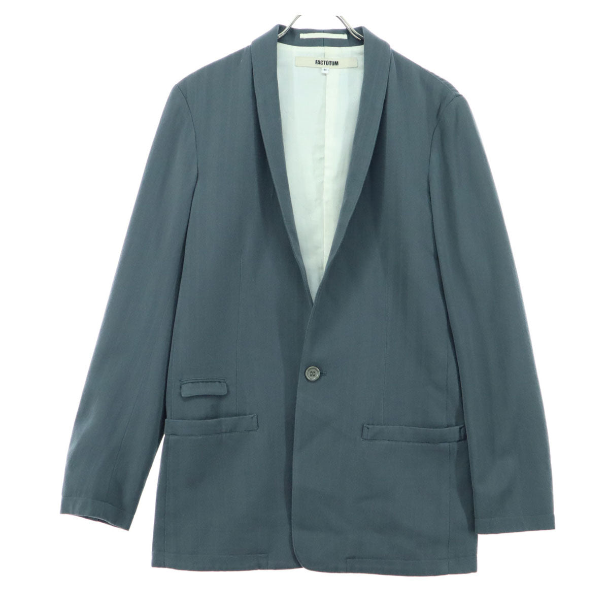 美品 FACTOTUM ファクトタム 長袖 テーラードジャケット グレー メンズ