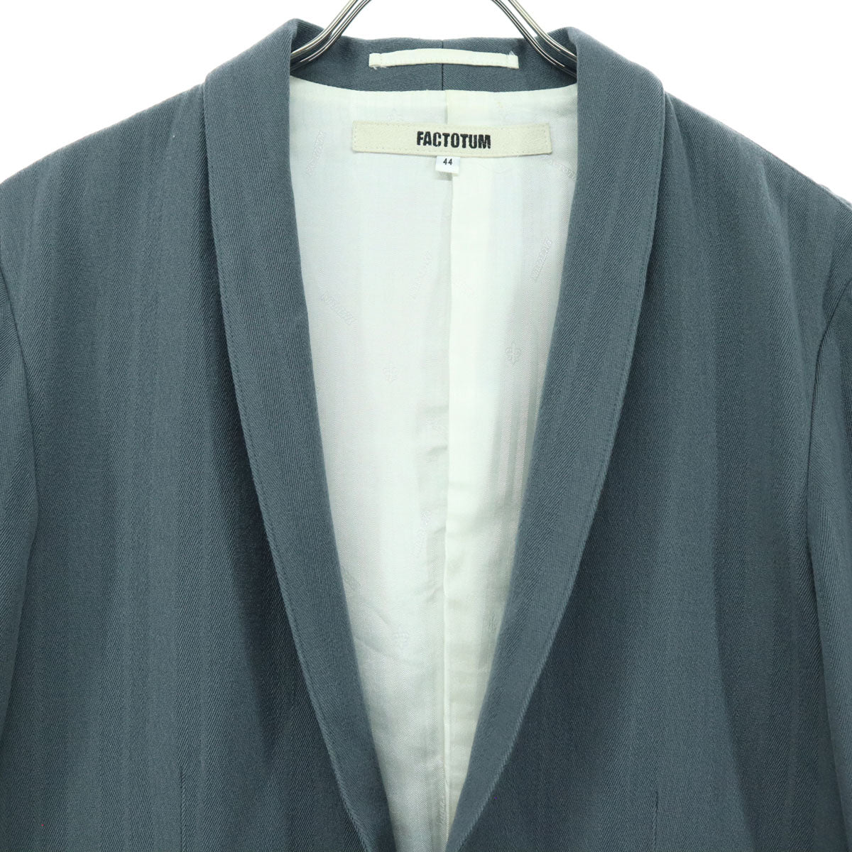 美品 FACTOTUM ファクトタム 長袖 テーラードジャケット グレー メンズ