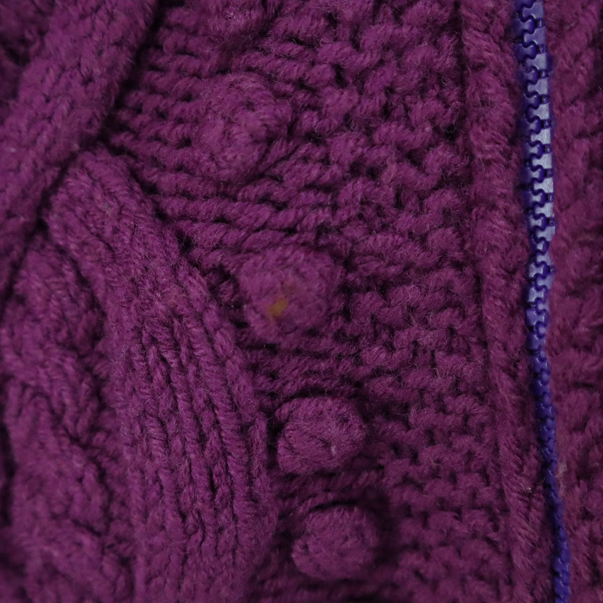 PS Paul Smith Women ピーエスポールスミスウーマン 長袖 ジップアップ ニットジャケット M パープル レディース