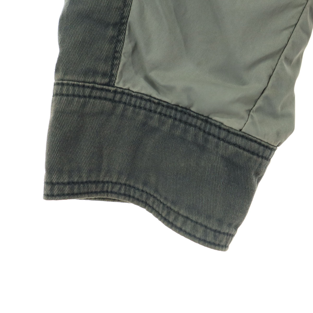 AVIREX アヴィレックス ツートンカラー 長袖 ジャケット L ブラック系 ナイロン切替 メンズ