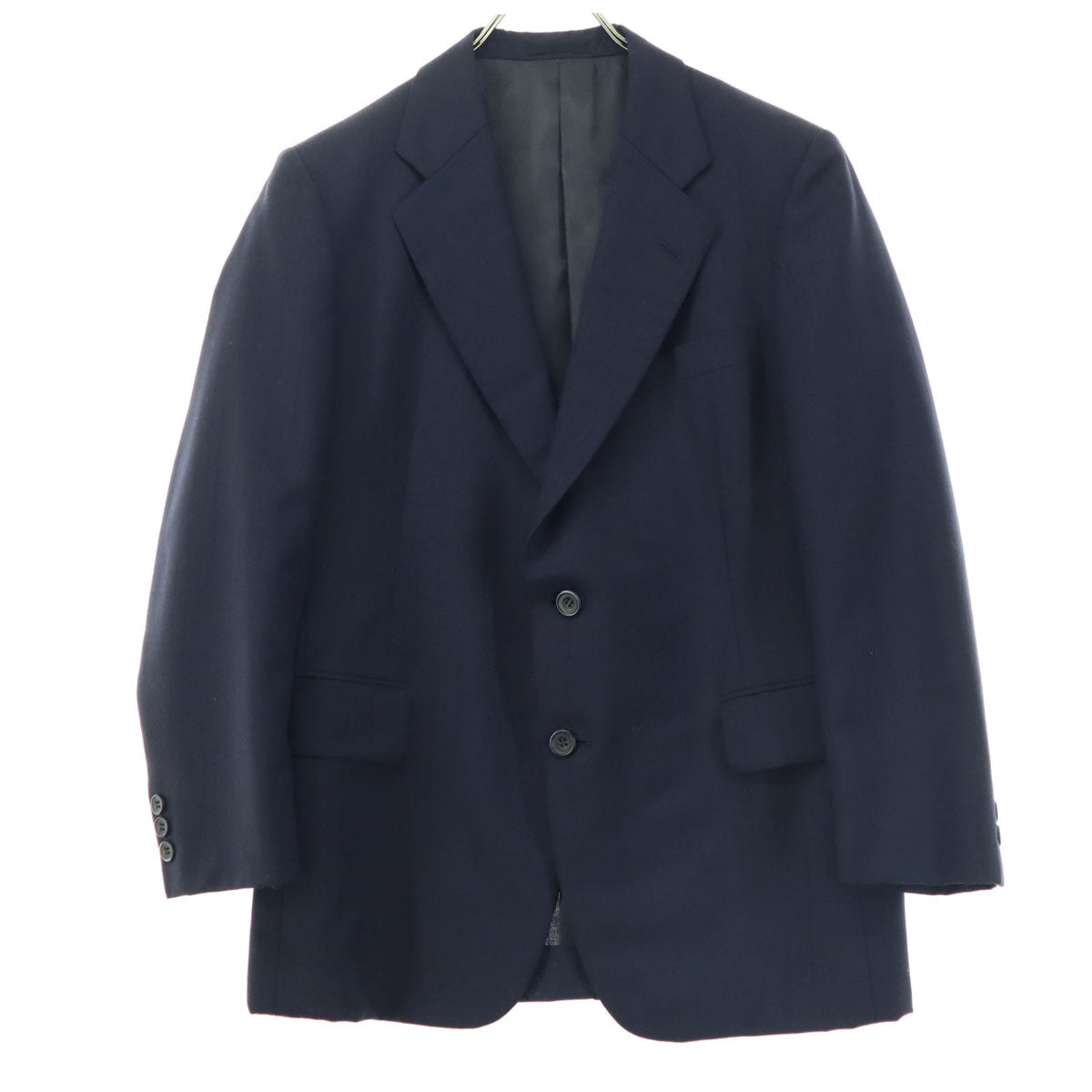 美品 BURBERRY バーバリー 長袖 テーラードジャケット ネイビー C-TK83 メンズ