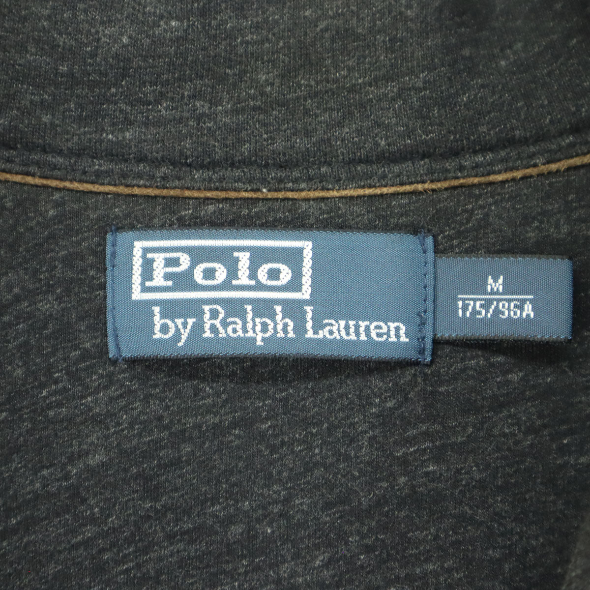 RALPH LAUREN ラルフローレン 長袖 ショールカラー ニットカーディガン M ダークグレー メンズ