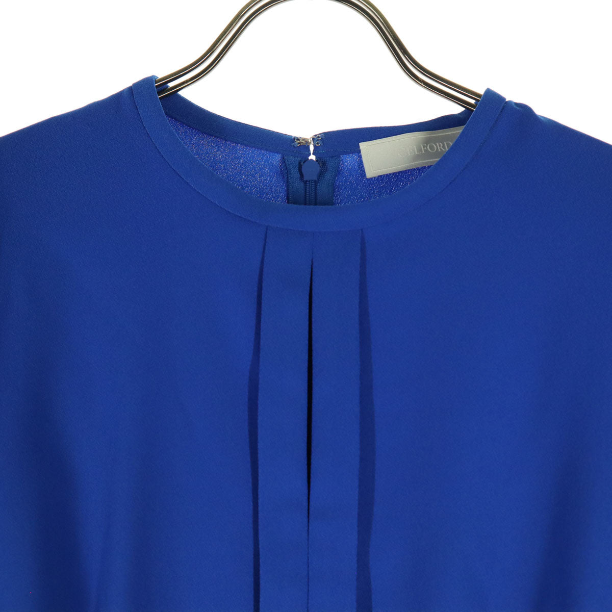 未使用 CELFORD セルフォード 日本製 長袖 ロングワンピース 38 ブルー キャミソール レディース