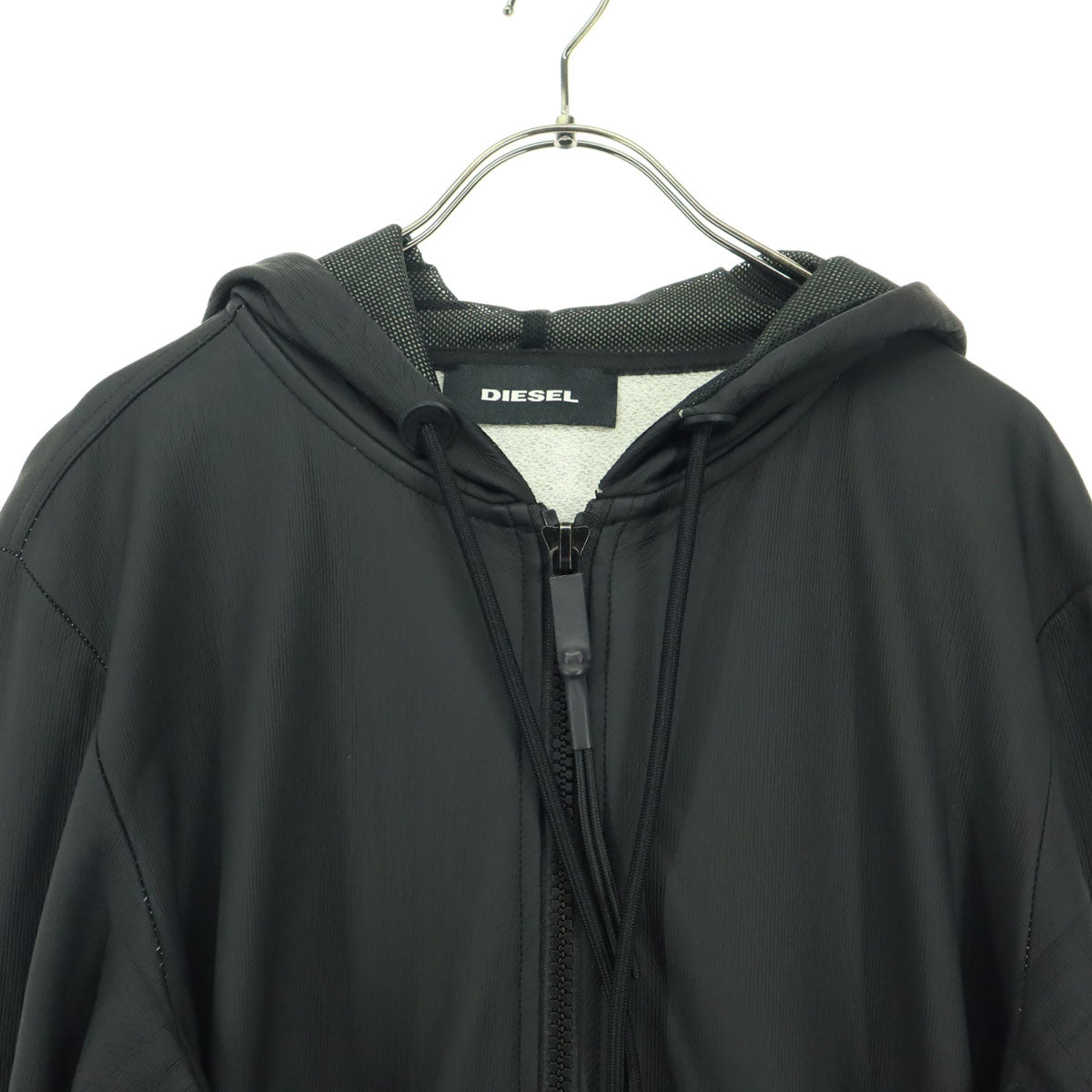 DIESEL ディーゼル 長袖 ジップパーカー M ブラック メンズ