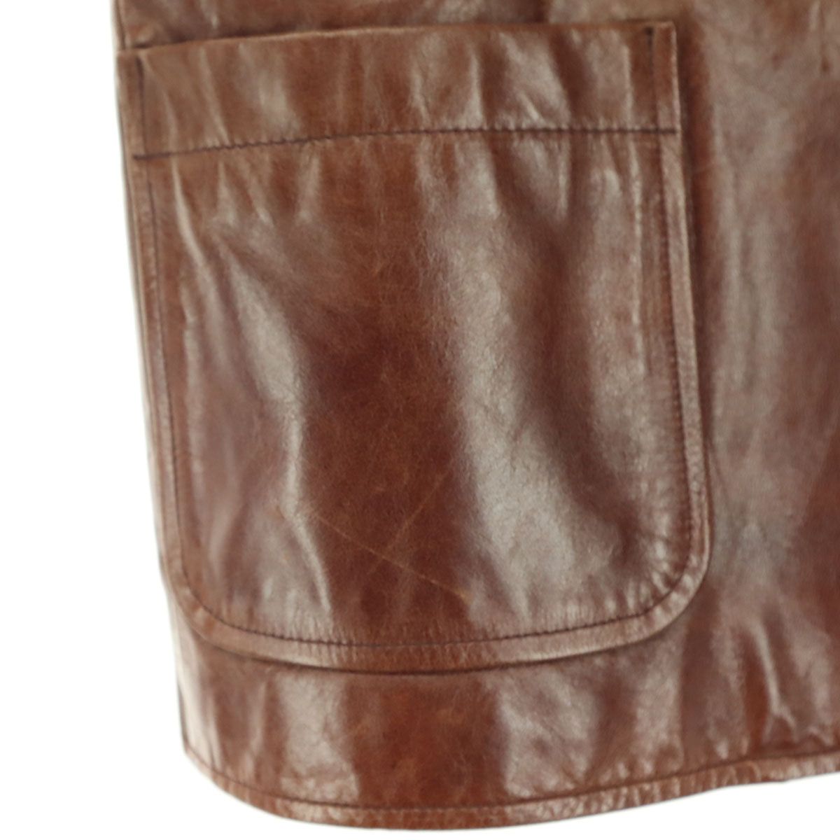 GAP ギャップ 長袖 レザー テーラードジャケット XS ブラウン レディース