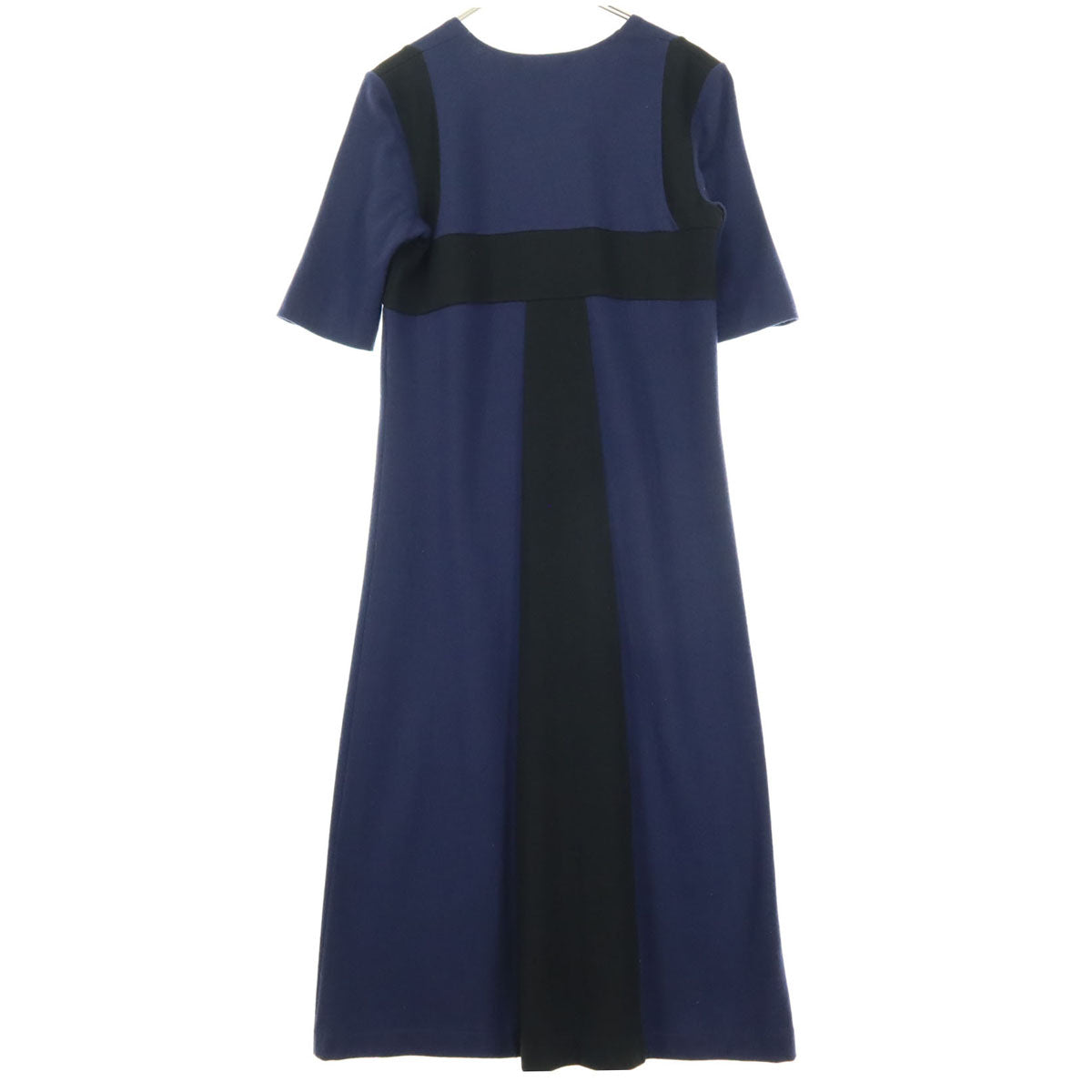 JIL SANDER ジルサンダー イタリア製 半袖 ロングワンピース ネイビー レディース