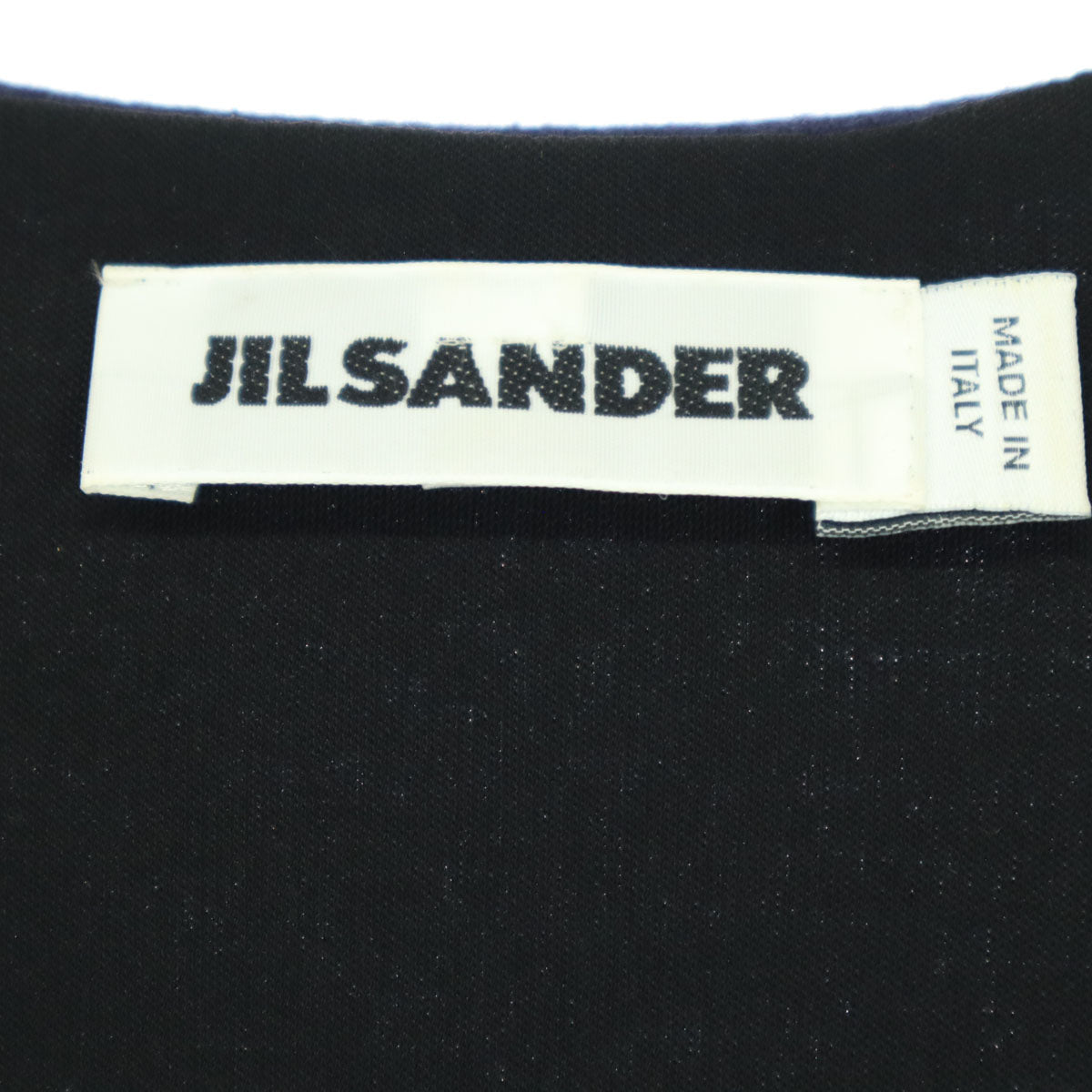JIL SANDER ジルサンダー イタリア製 半袖 ロングワンピース ネイビー レディース