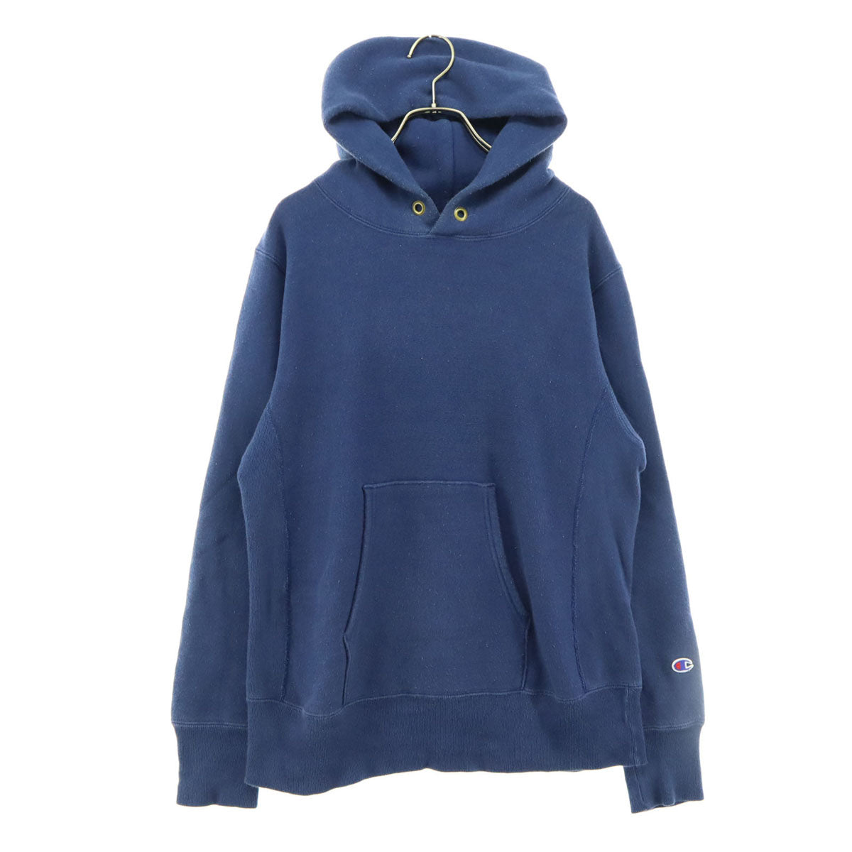 Champion チャンピオン 青単 復刻 リバースウィーブ 長袖 スウェットパーカー M ネイビー メンズ