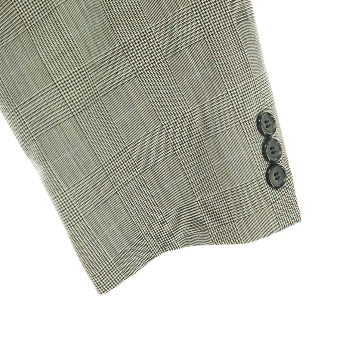 美品 Brooks Brothers ブルックスブラザーズ グレンチェック 長袖 テーラードジャケット グレー系 メンズ