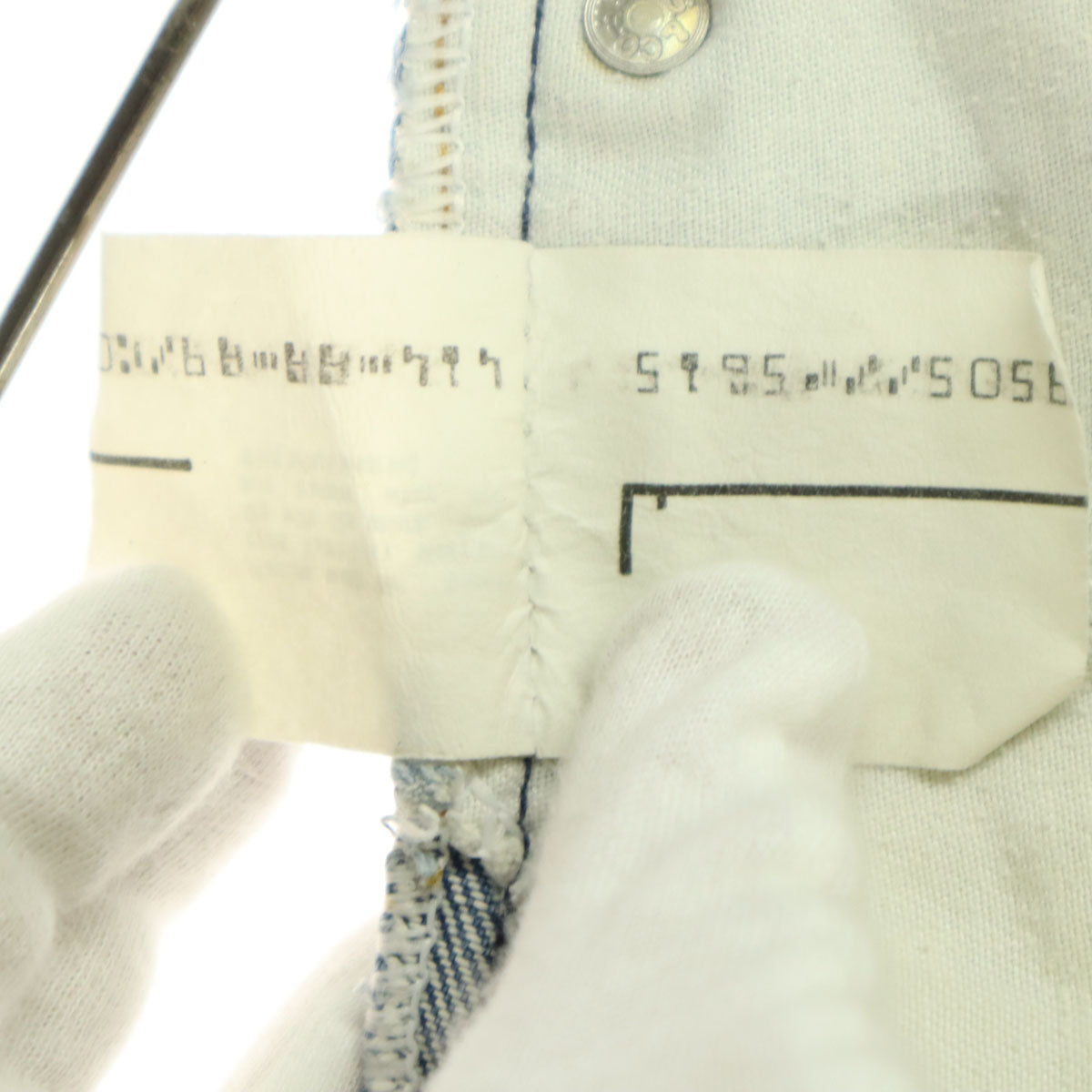 Levi's リーバイス 80s ヴィンテージ USA製 ボタン裏515 ストレートデニムパンツ ブルー オレンジタブ 42タロン メンズ