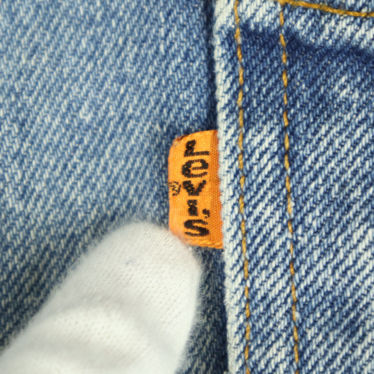 Levi's リーバイス 80s ヴィンテージ USA製 ボタン裏515 ストレートデニムパンツ ブルー オレンジタブ 42タロン メンズ