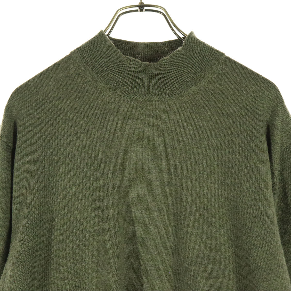 美品 Brooks Brothers ブルックスブラザーズ 長袖 ボトルネック ニット L カーキ メンズ