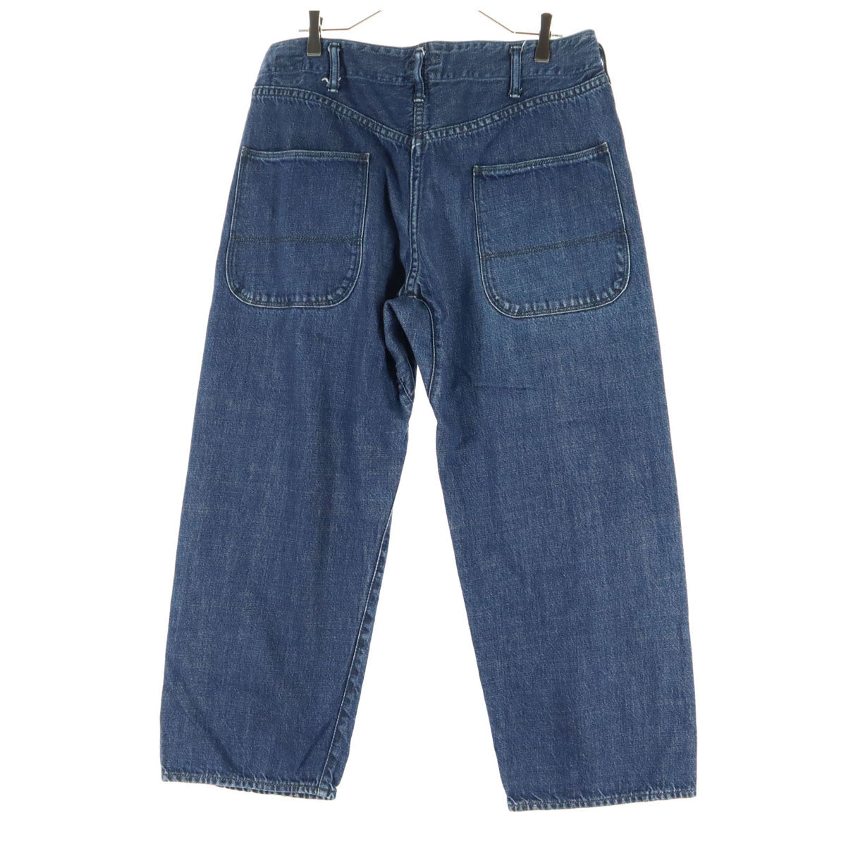 美品 BRU NA BOINNE ブルーナボイン 日本製 ピーター パンツ 1 ブルー デニムパンツ メンズ