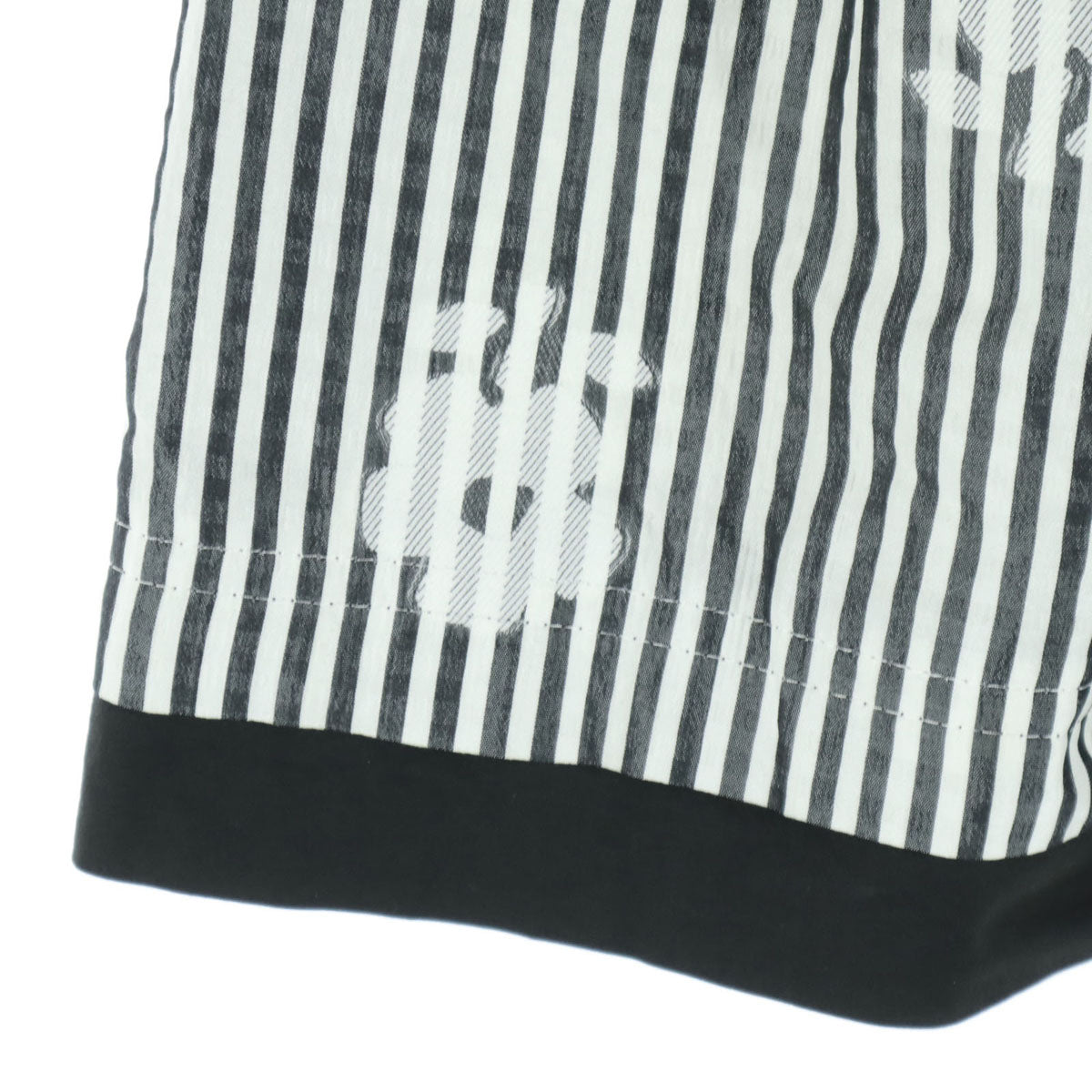 美品 M'S GRACY エムズグレイシー 日本製 ストライプ柄 ミディ丈 フレアスカート 36 グレー系 レディース