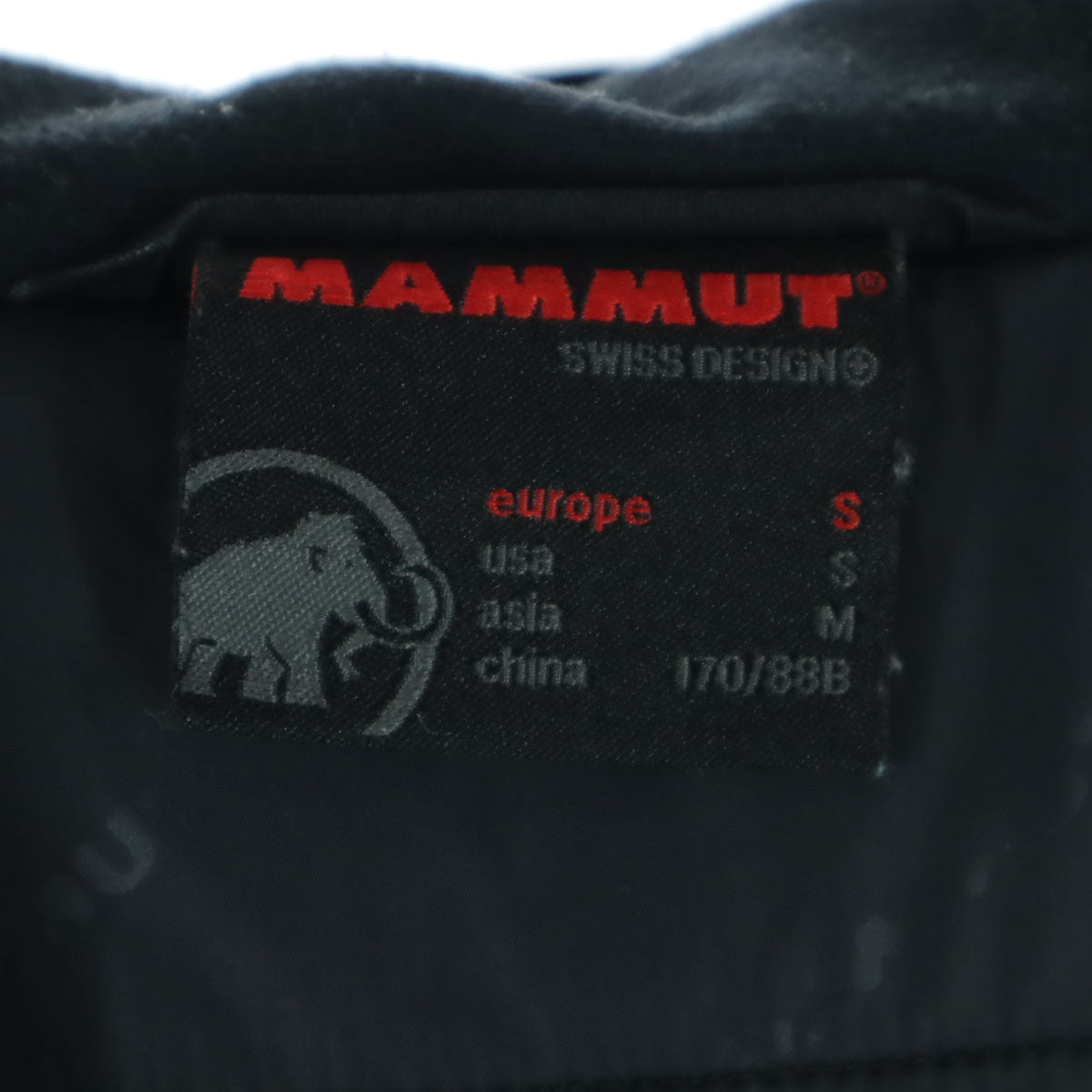 Mammut マムート ワンポイントロゴ ツートンカラー 長袖 プリマロフト マウンテンパーカー S ブラック メンズ