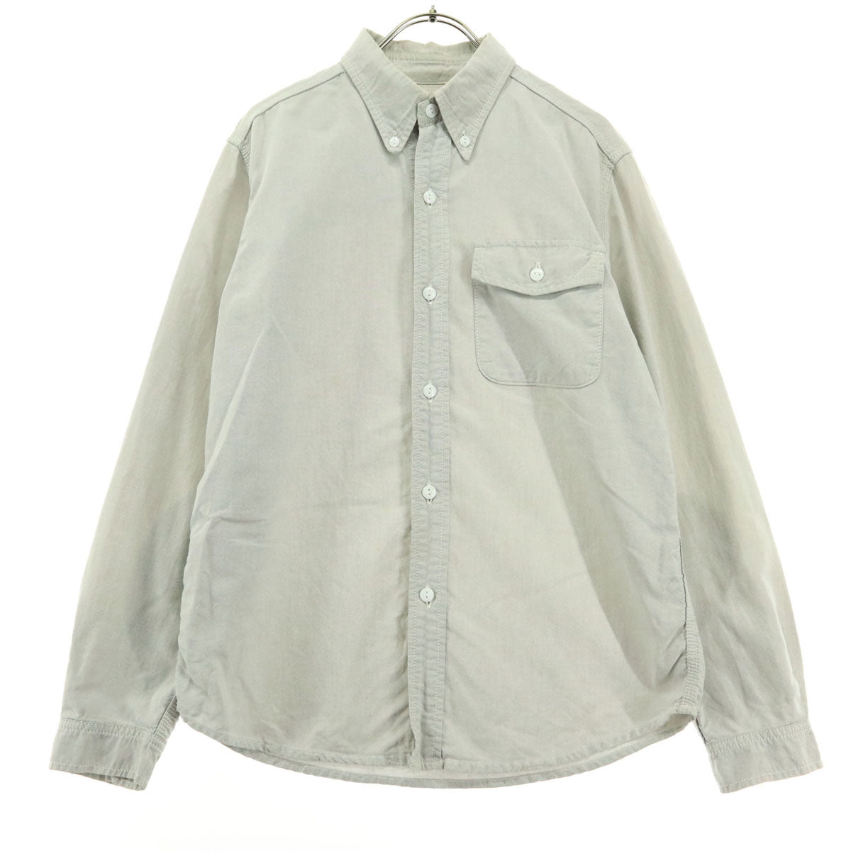 SASAFRAS ササフラス 長袖 ボタンダウンシャツ S ベージュ メンズ