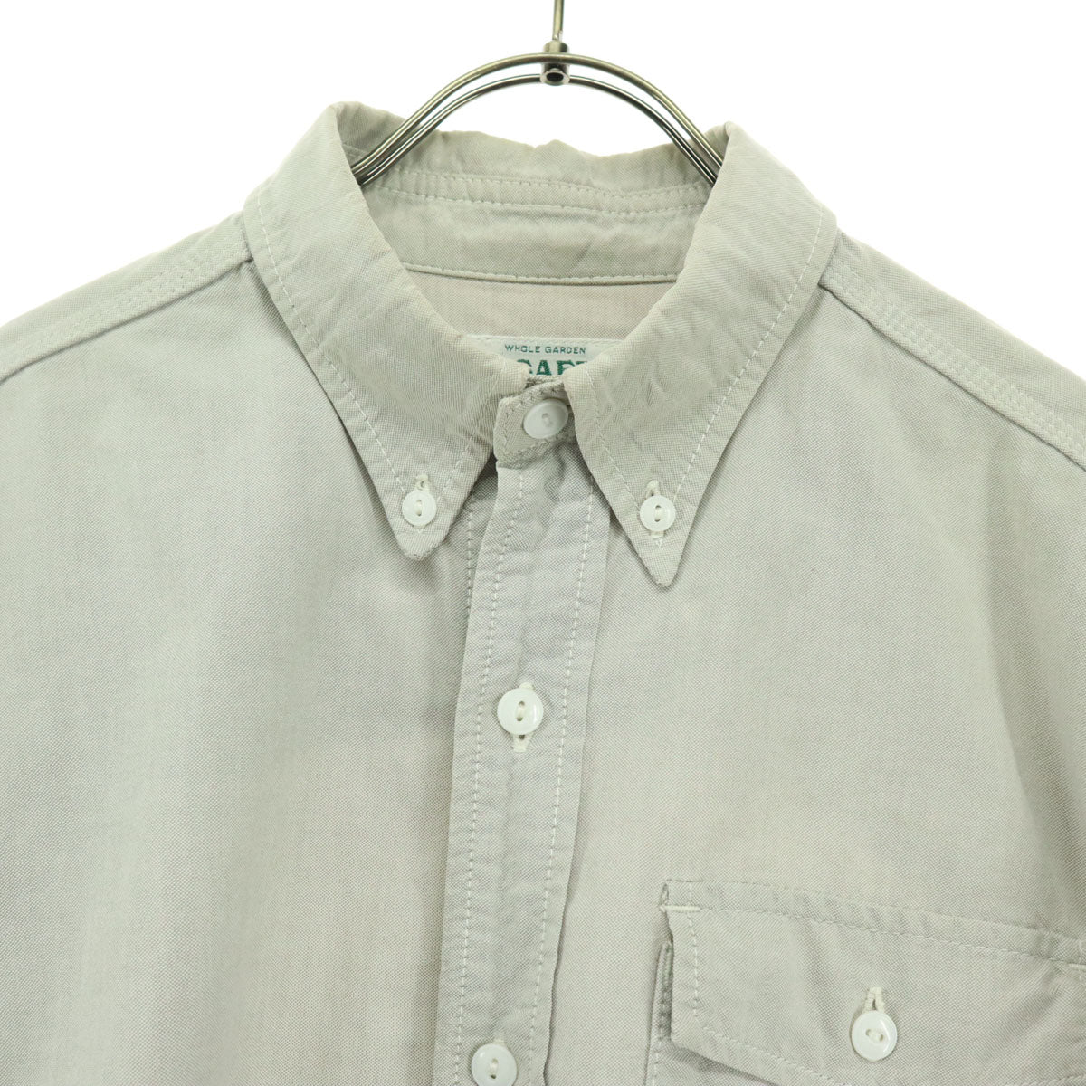 SASAFRAS ササフラス 長袖 ボタンダウンシャツ S ベージュ メンズ