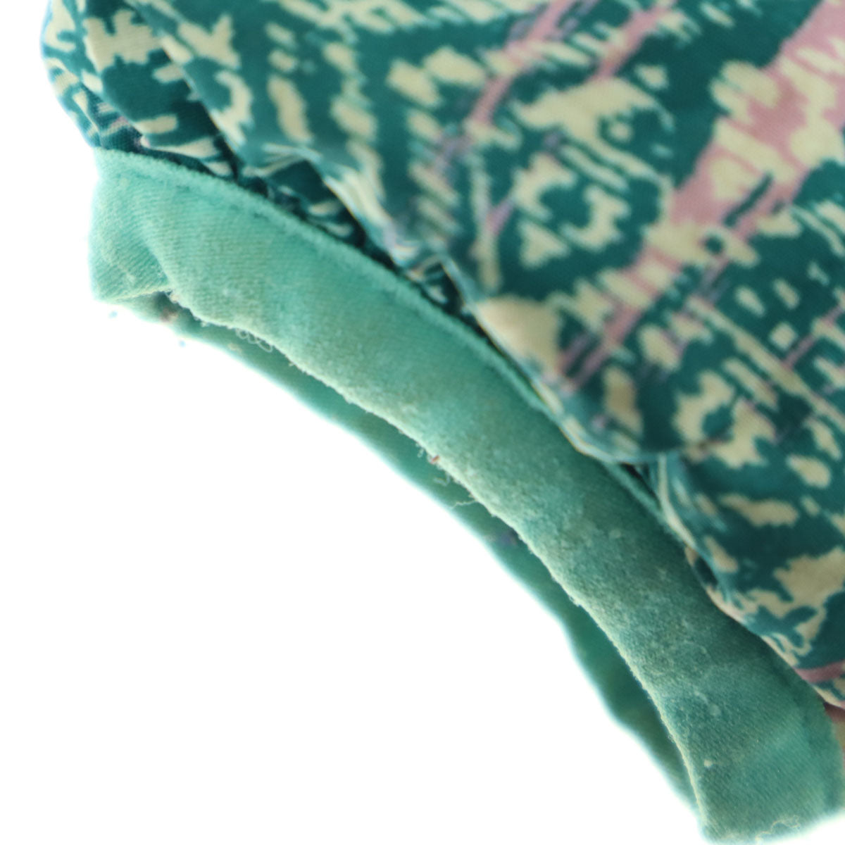 patagonia パタゴニア リバーシブル 総柄 ワンポイントロゴ 長袖 ダウンジャケット グリーン系 品番61371 キッズ