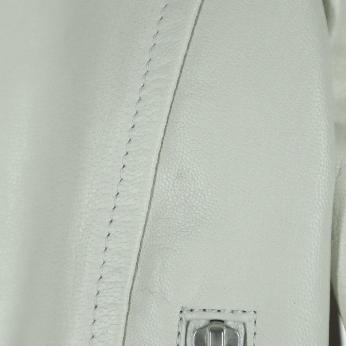 THE DAYZ TOKYO ザデイズトーキョー 長袖 レザー ダブルライダースジャケット F ホワイト 山羊革 レディース