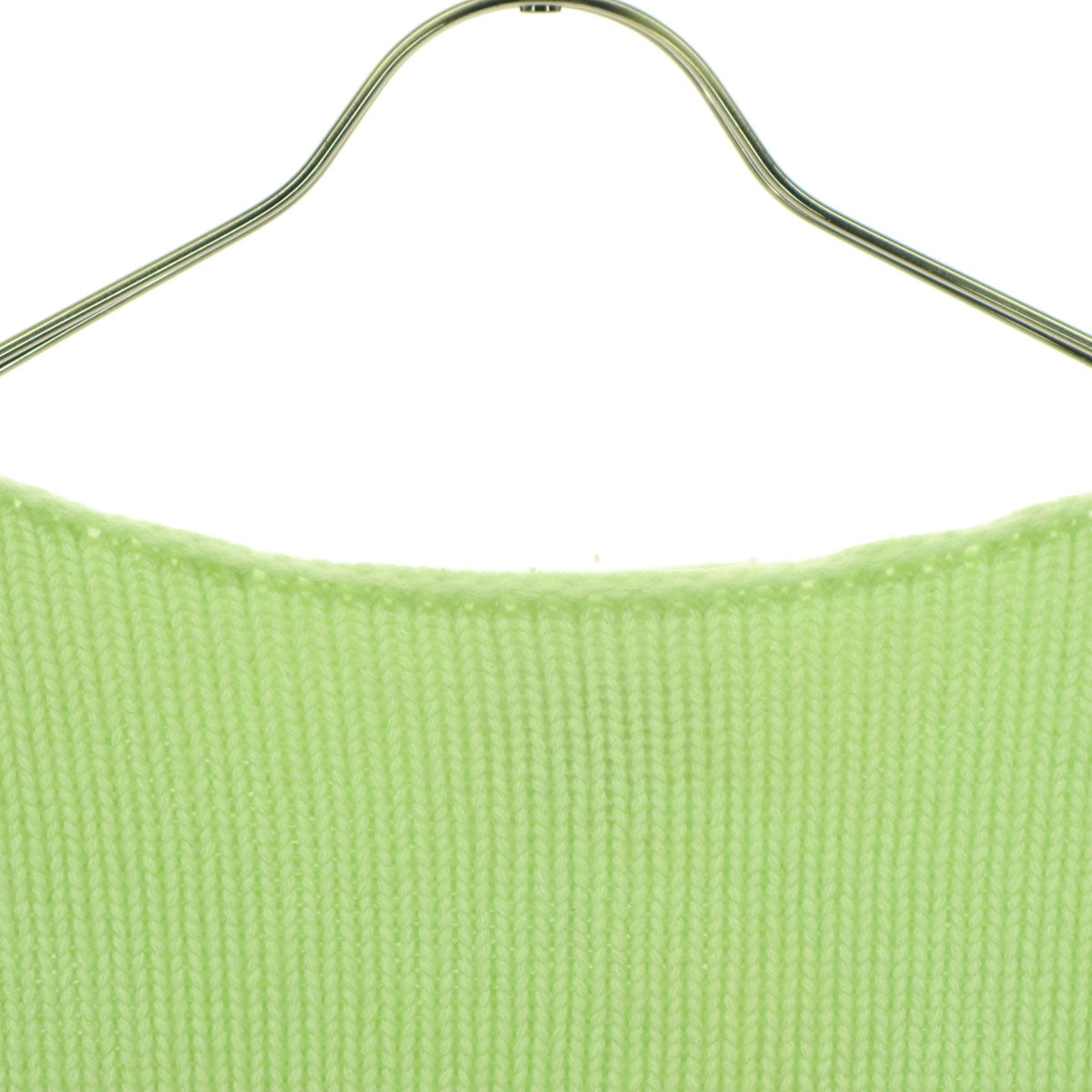 美品 DEMYLEE デミリー 長袖 カシミヤ100% ボートネック 丈短 セーター F ライトグリーン ロンハーマン別注 レディース