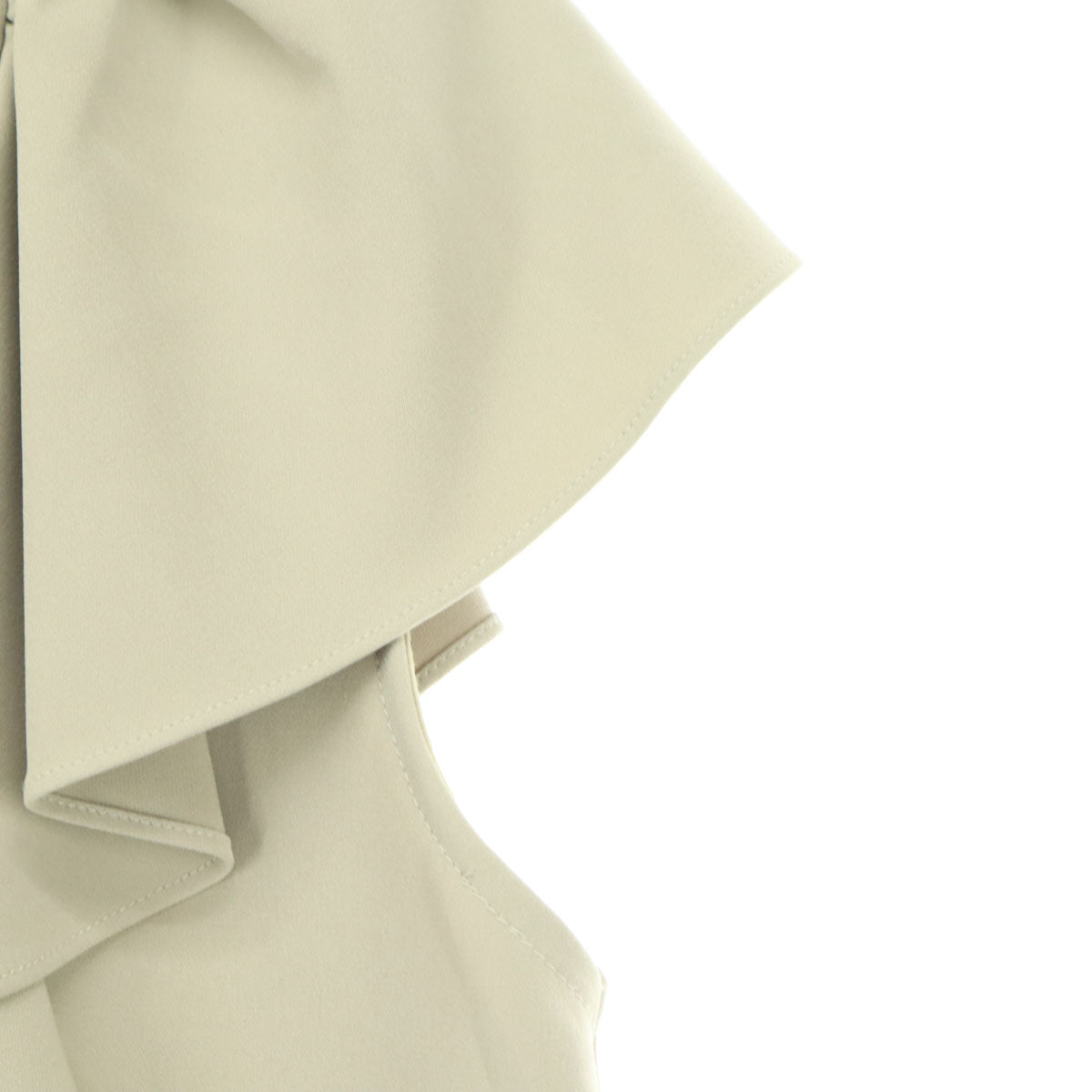 美品 SYSORUS シソラス フレンチスリーブ ブラウス F ベージュ フリル レディース