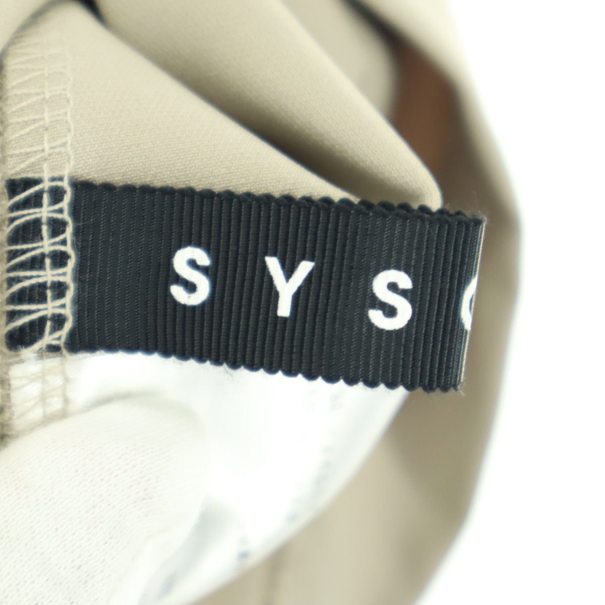 美品 SYSORUS シソラス フレンチスリーブ ブラウス F ベージュ フリル レディース