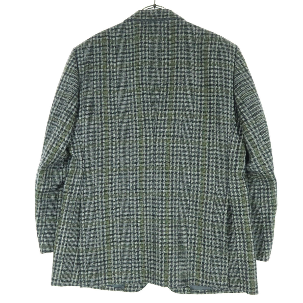 美品 NINA RICCI ニナリッチ 千鳥格子 長袖 テーラードジャケット グレー メンズ