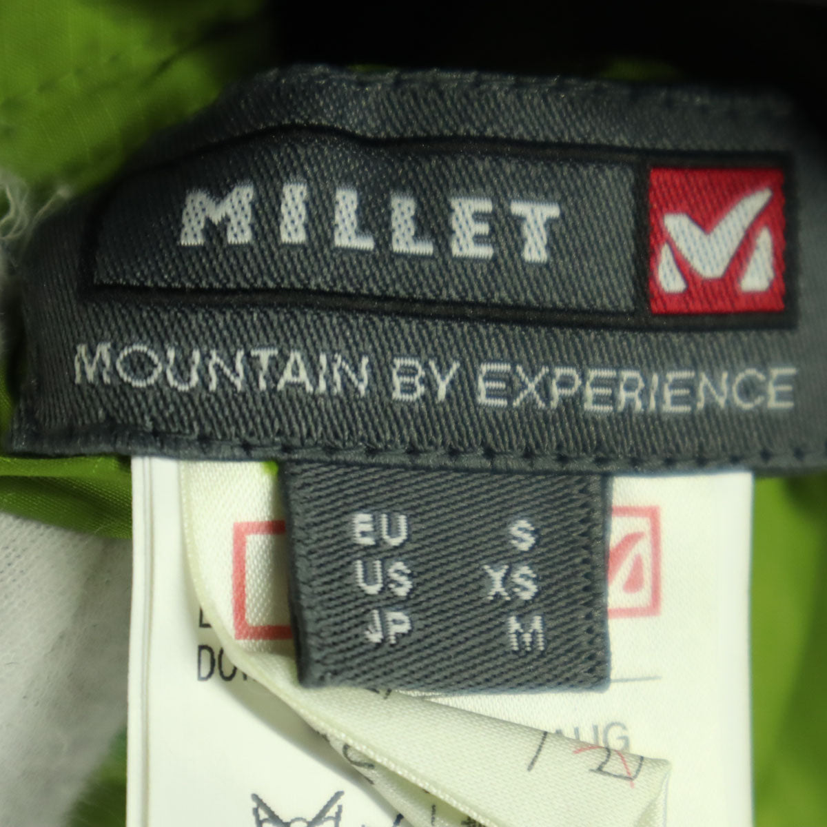 MILLET ミレー リバーシブル ワンポイントロゴ 長袖 ダウンジャケット M グリーン系 メンズ
