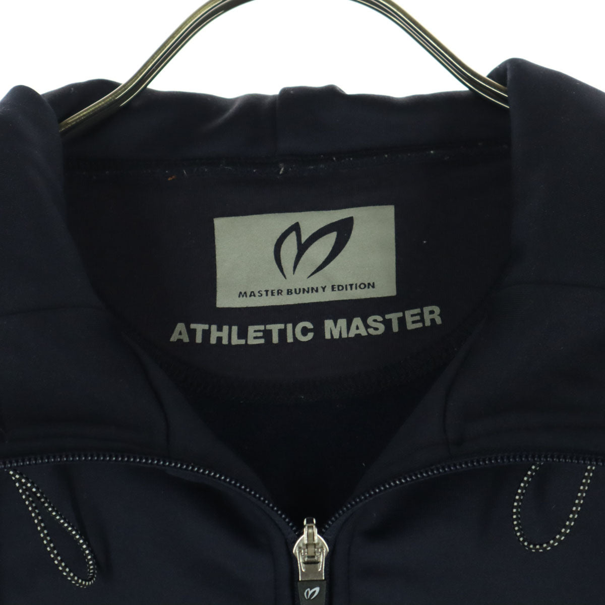 MASTER BUNNY EDITION マスターバニーエディション 裏起毛 ワンポイントロゴ ゴルフ 長袖 ジップパーカー 0 ネイビー レディース