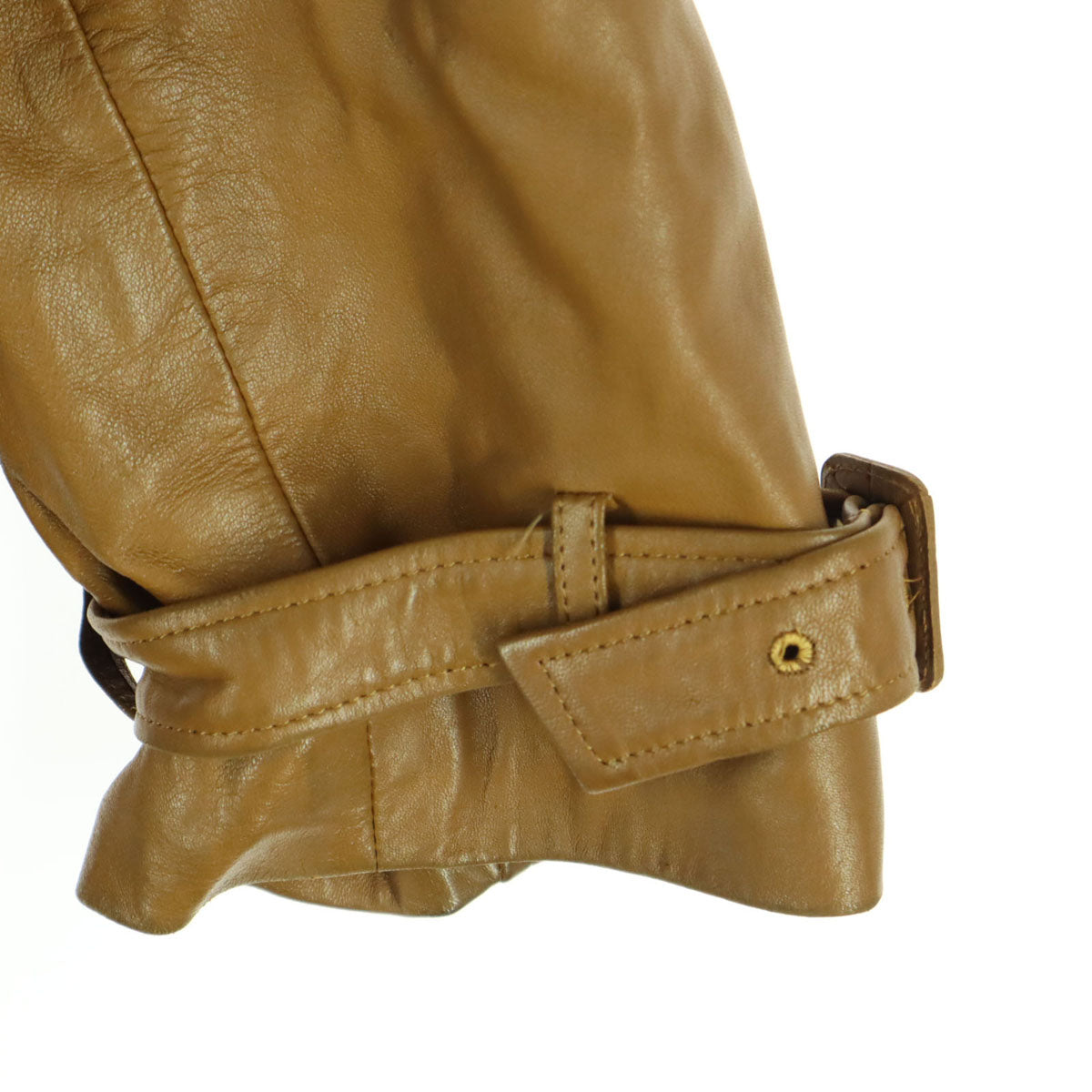 Tommy Lee トミーリー 長袖 レザーコート ブラウン 羊革 レディース