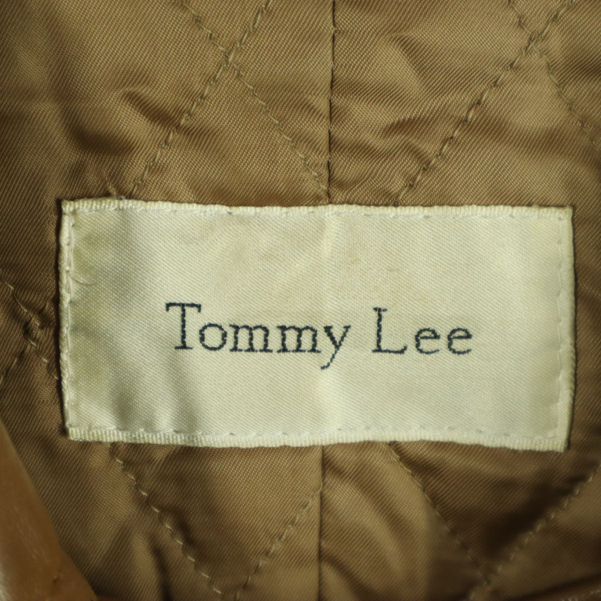 Tommy Lee トミーリー 長袖 レザーコート ブラウン 羊革 レディース