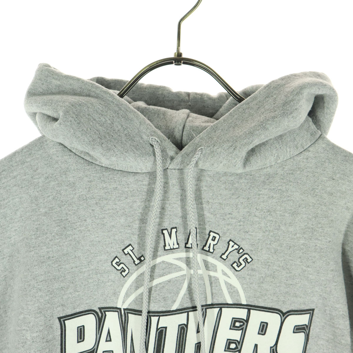 Champion チャンピオン 裏起毛 英字プリント 長袖 スウェットパーカー L グレー メンズ