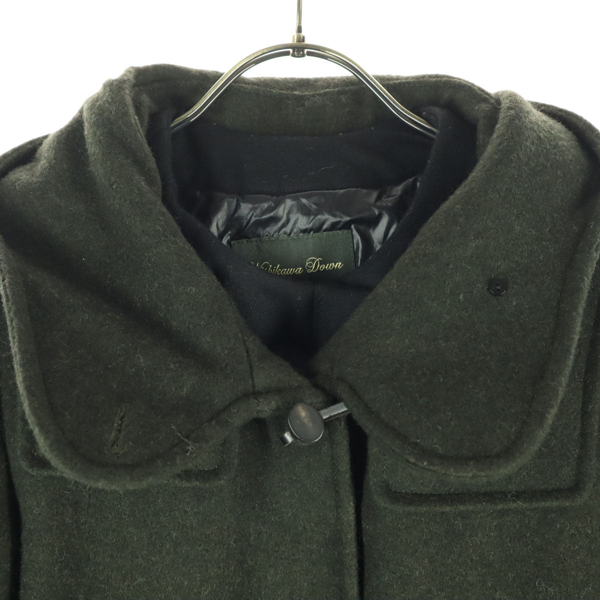 nano&co ナノアンドコー 西川ダウン 長袖 インナーダウン付き ダッフルコート 36 グリーン系 ナノユニバース レディース