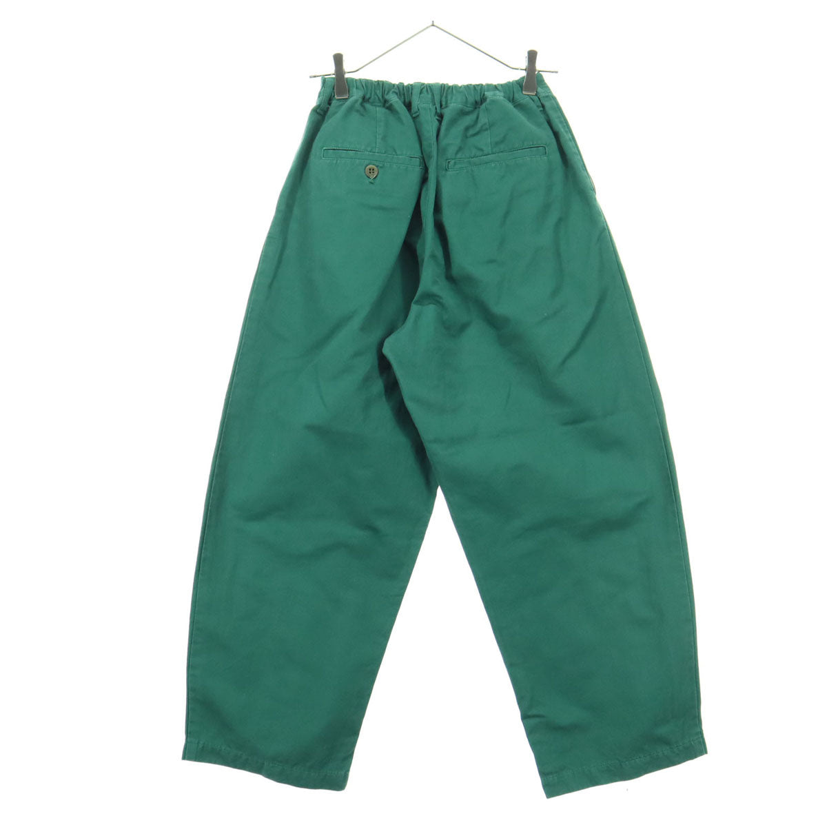 NATURAL LAUNDRY ナチュラルランドリー 日本製 カルゼビッグ チノパンツ 1 グリーン レディース