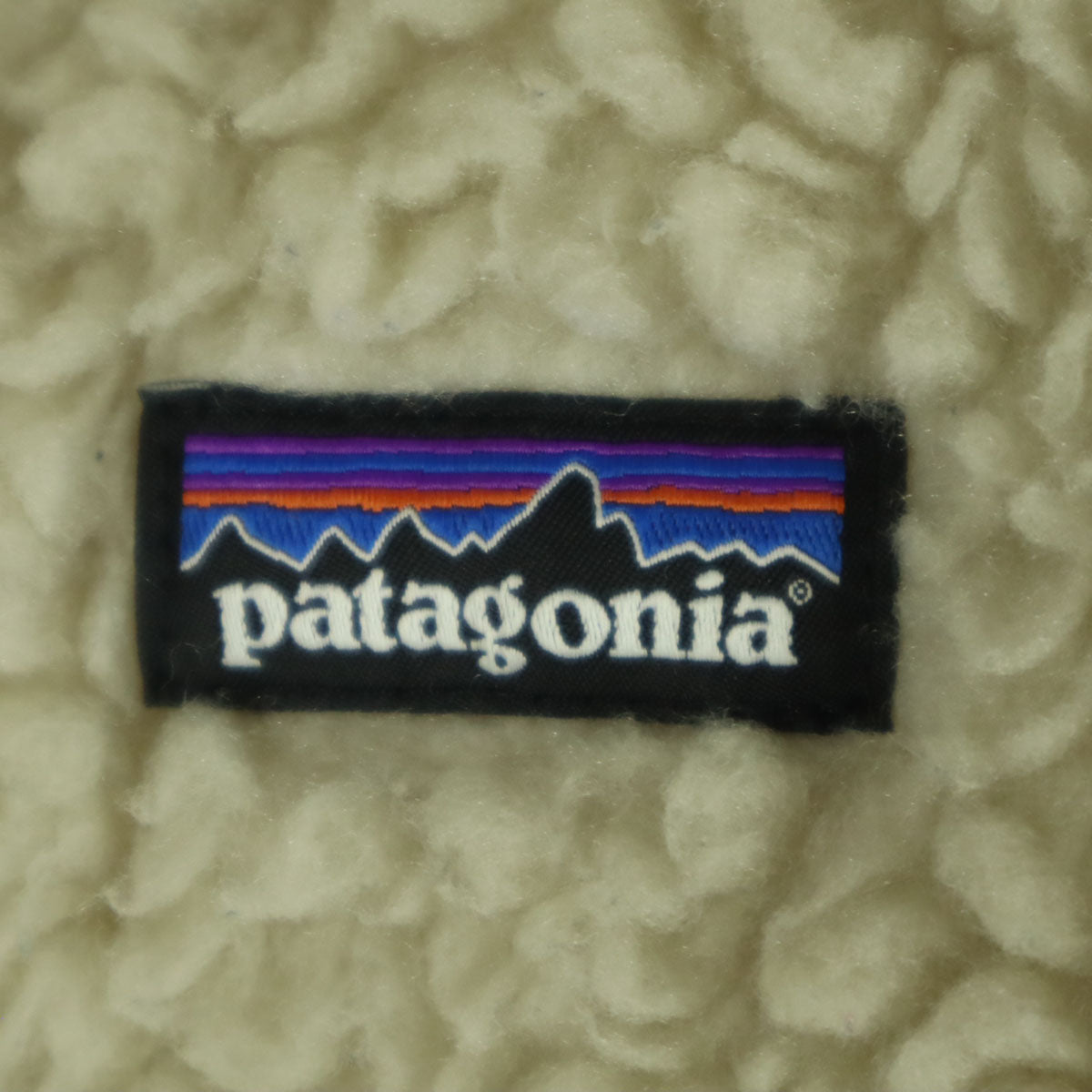 patagonia パタゴニア ワンポイントロゴ 長袖 ノーカラー ボアジャケット XXL ベージュ系 65415 レディース